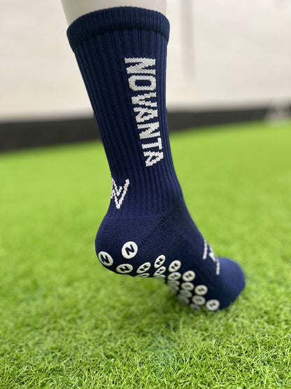 Navy Grip Socks