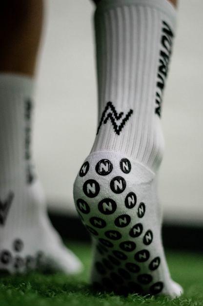 White Grip Socks