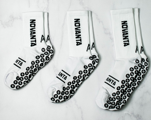 White Grip Socks